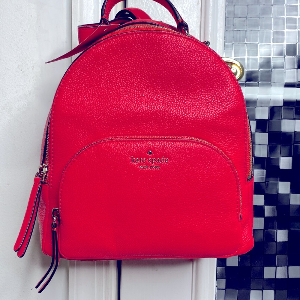 ๐ Kate spade NWT $459 Jackson stoplight medium backpack gorgeous ๐ - Picture 2 of 12